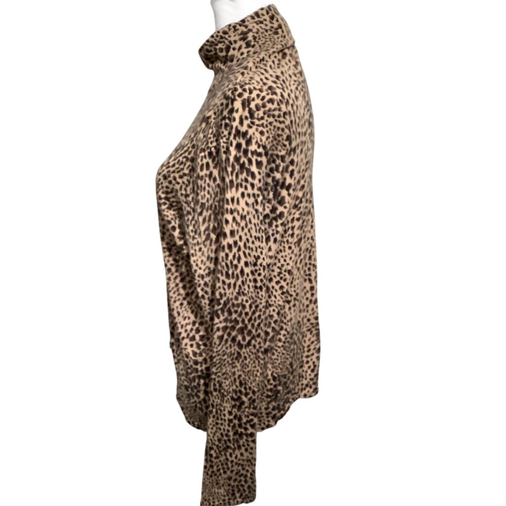 Talbots Women's Vintage XL Cheetah Print Turtleneck – Mobwife, Luxe, Statement - Picture 2 of 9